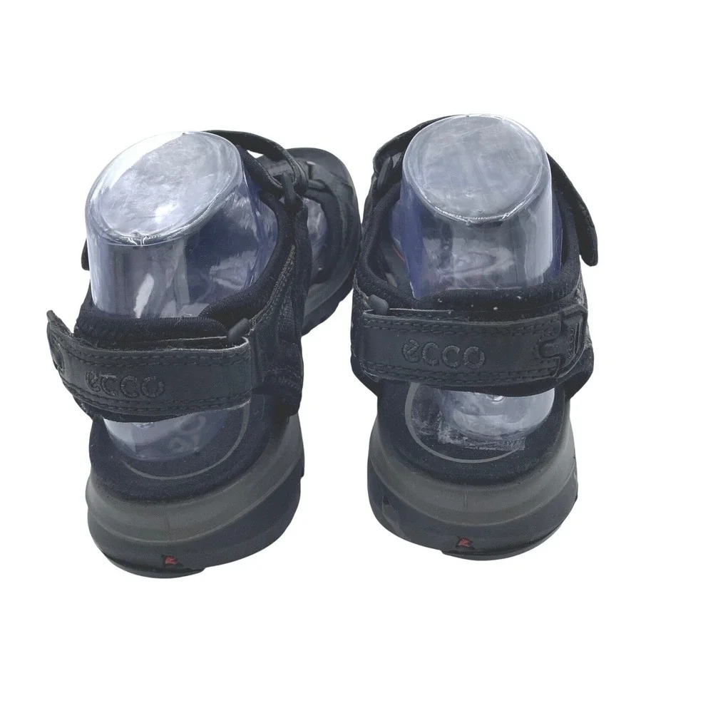 Ecco Receptor Technology‎ Mens 40 US 6/6.5 Black Leather Sport Sandals